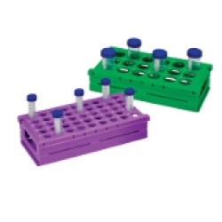 Portaprovette in pp pieghevole autoclavabile +121°C 45 posti x 15 ml colore lilla- 4-0062
